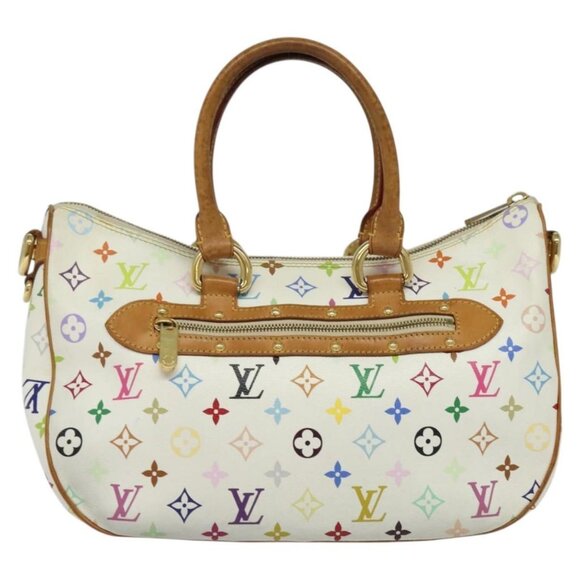 LOUIS VUITTON Monogram Multicolor Rita Hand Bag 2way White M40125 LV Auth 132529 - Picture 3 of 16